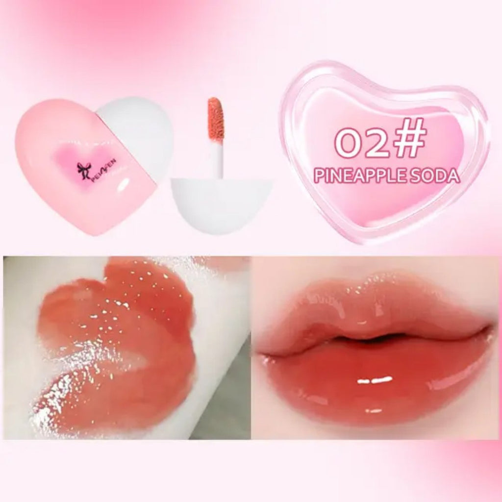 Lip gloss Lujo Corazon Efecto Humedo Coreano