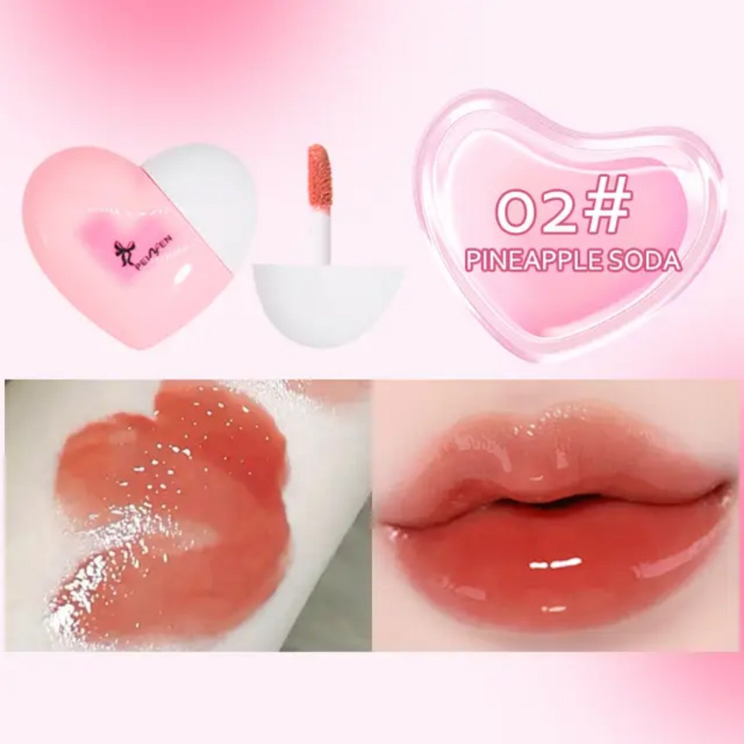 Lip gloss Lujo Corazon Efecto Humedo Coreano