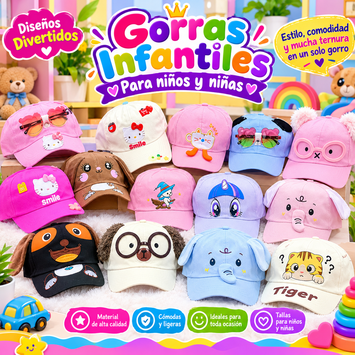 Gorras 🧢 infantiles