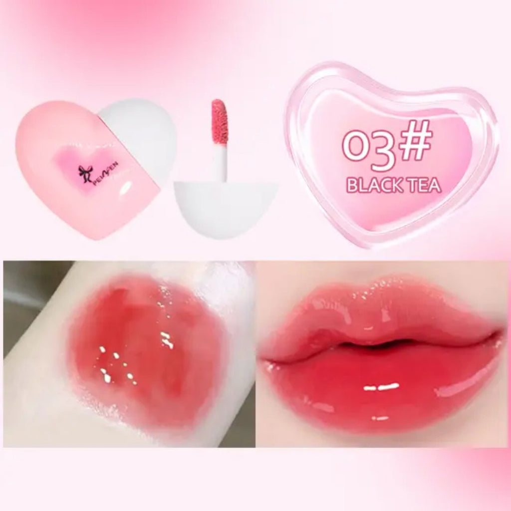 Lip gloss Lujo Corazon Efecto Humedo Coreano