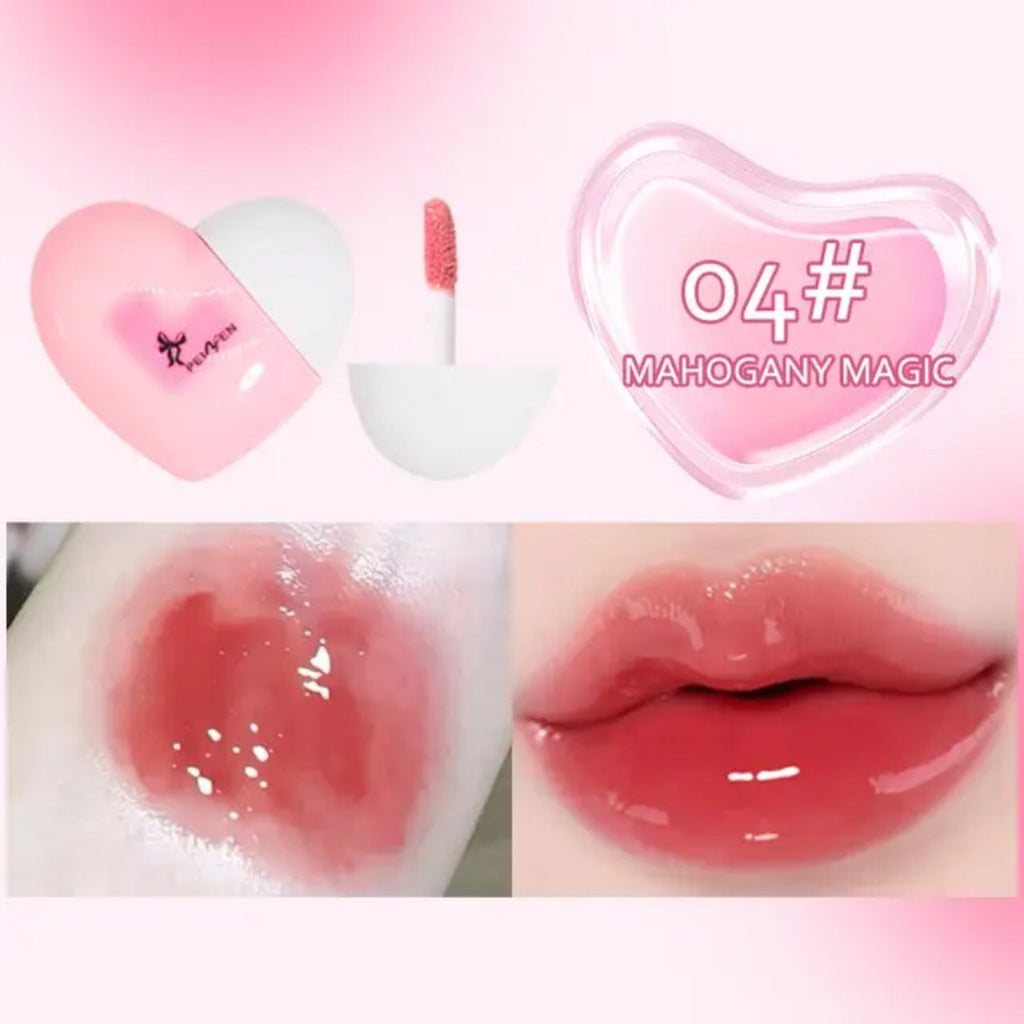 Lip gloss Lujo Corazon Efecto Humedo Coreano