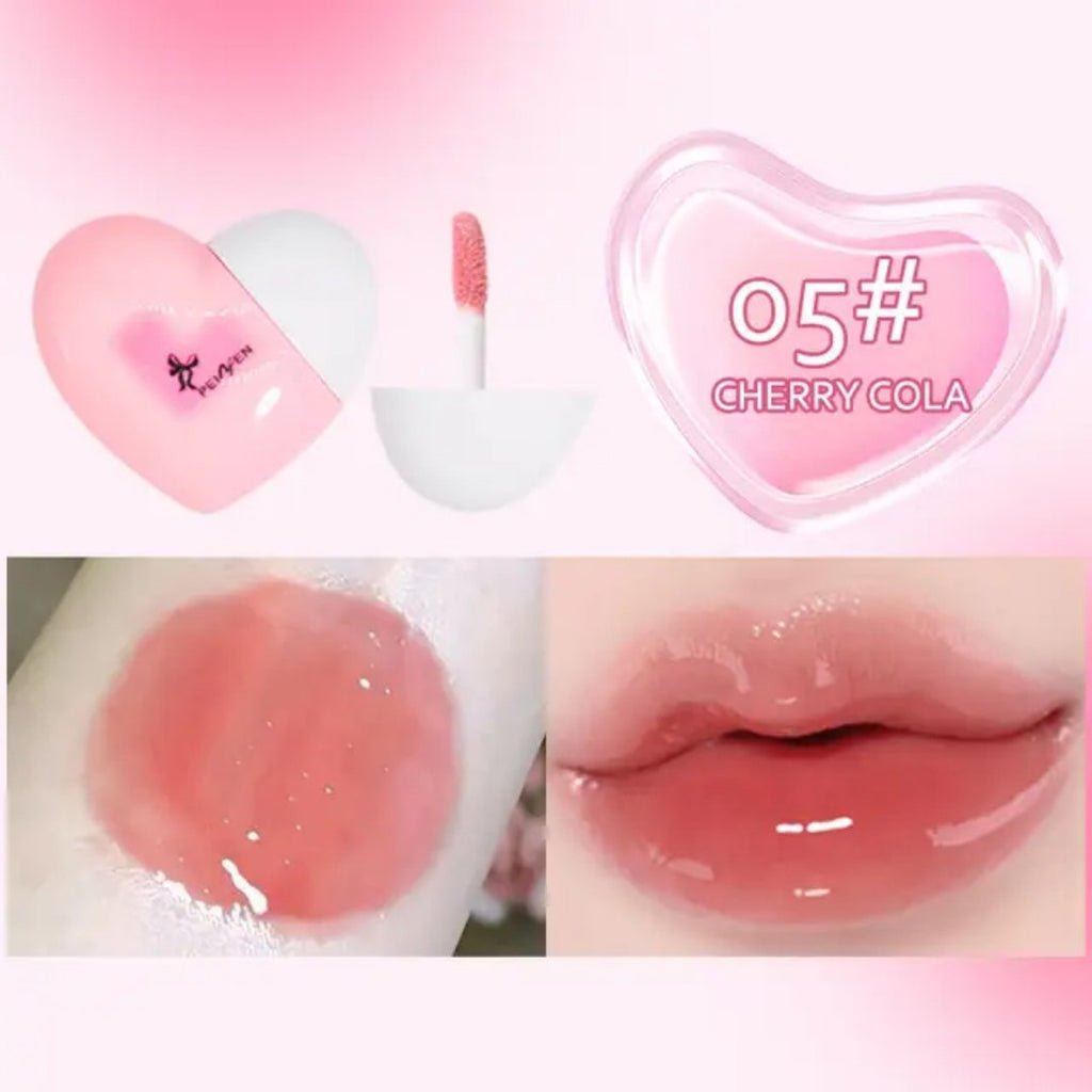 Lip gloss Lujo Corazon Efecto Humedo Coreano