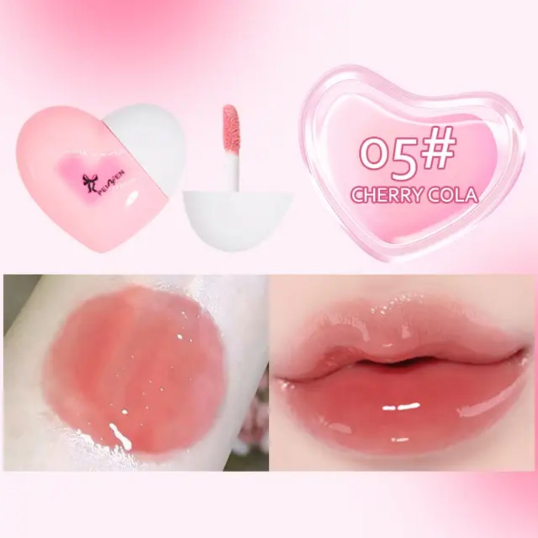 Lip gloss Lujo Corazon Efecto Humedo Coreano