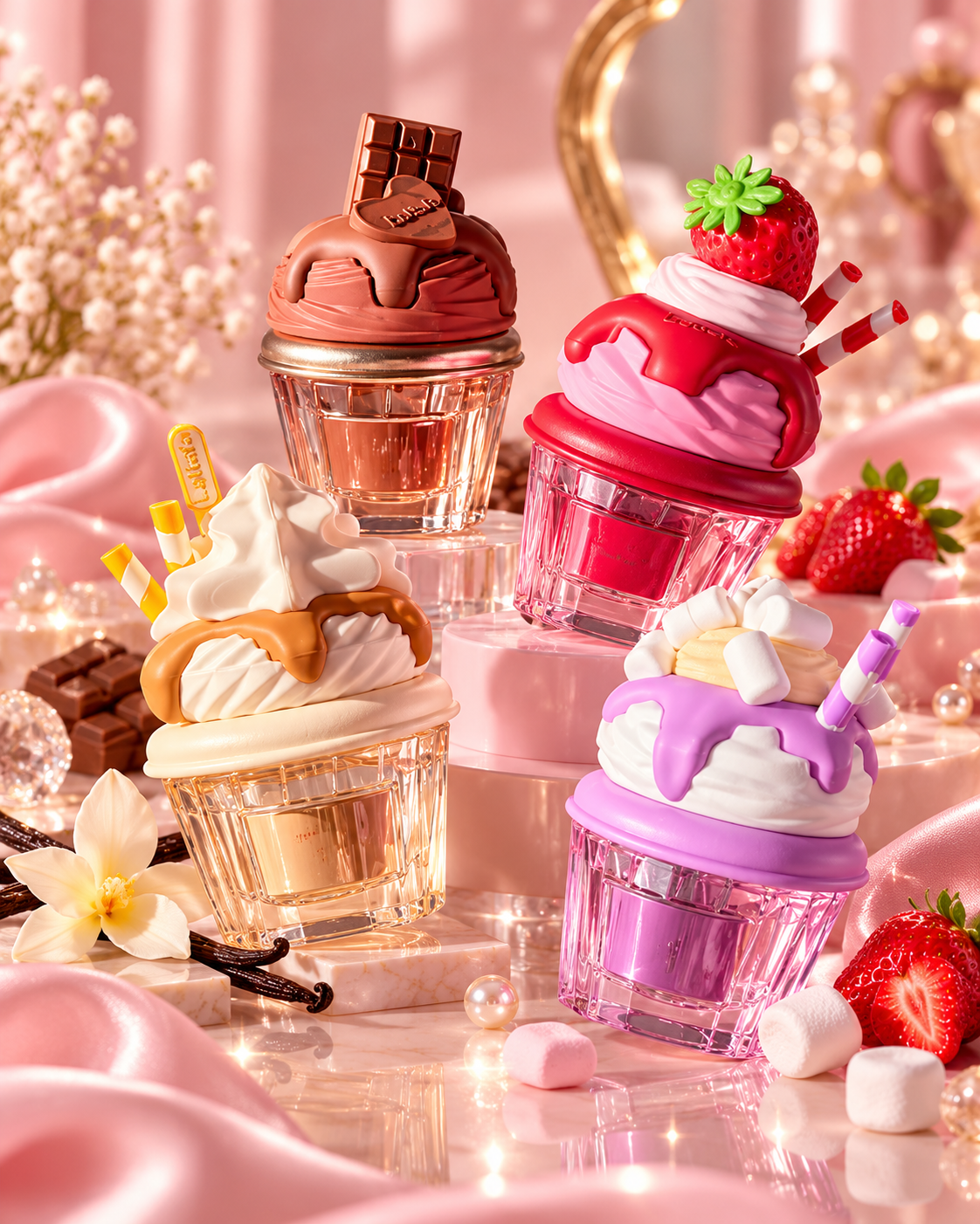 4 cuarteto de postres 🍨 🧁 dupes 75ml lleva 4 unidades