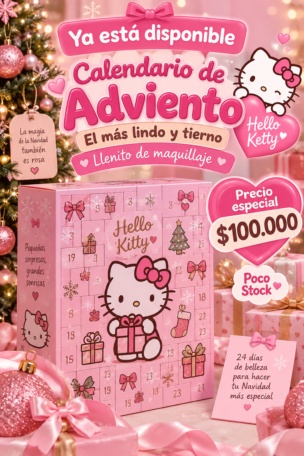 Calendario 📅 hello ketty 💗💕🩷