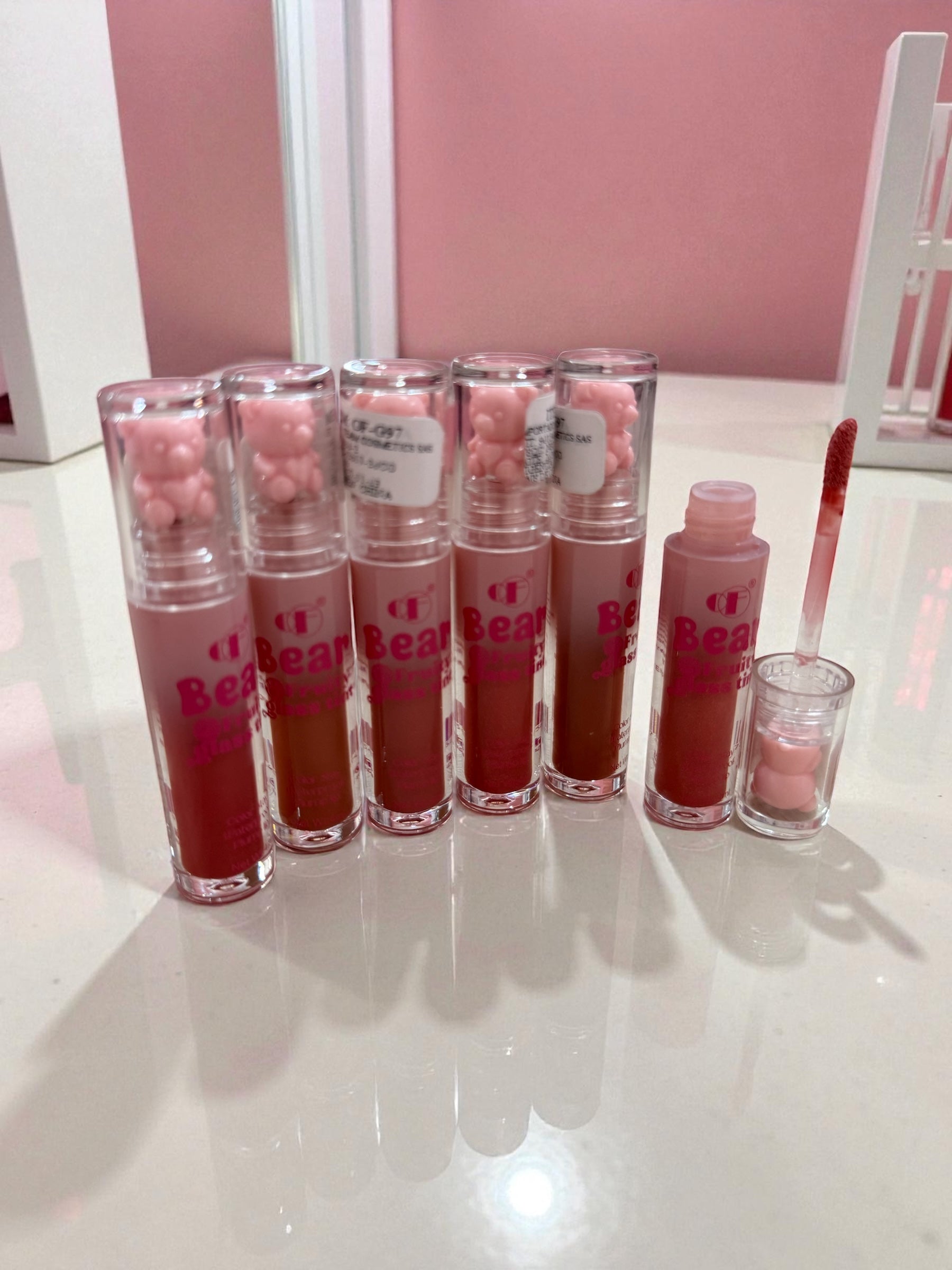 Lip gloss efecto jugoso oso