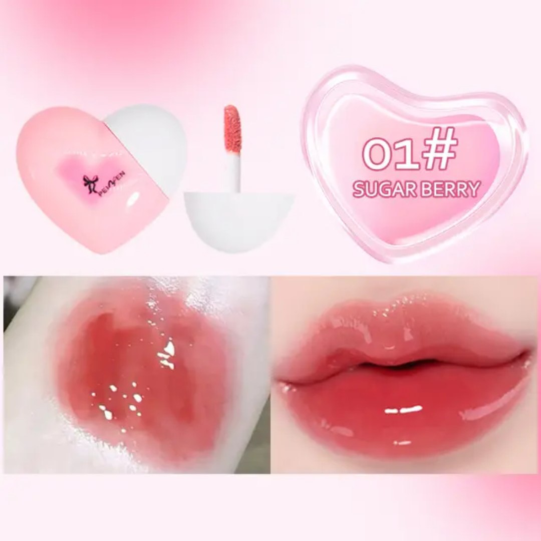 Lip gloss Lujo Corazon Efecto Humedo Coreano