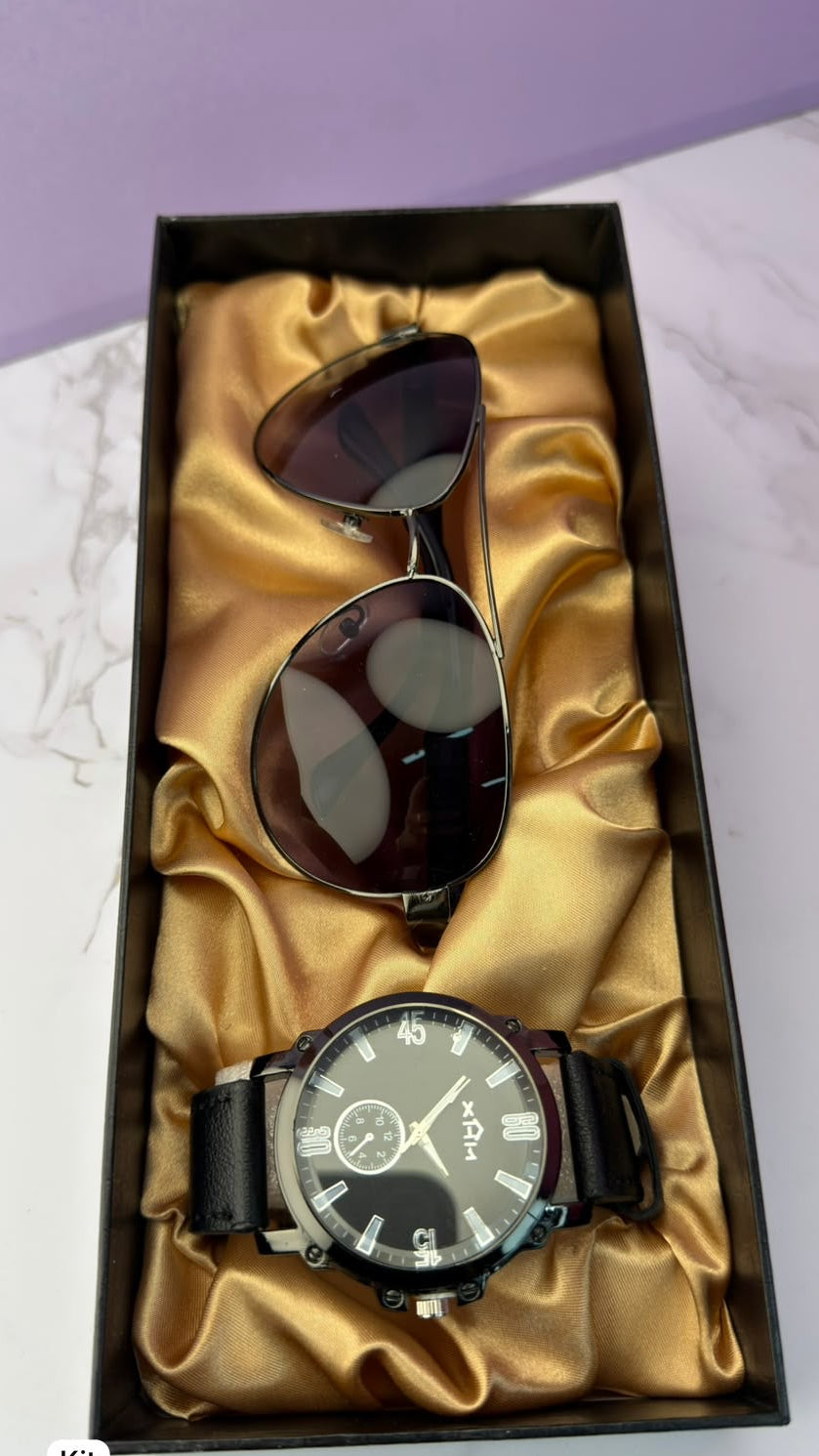 Reloj + gafas 👓 estuche