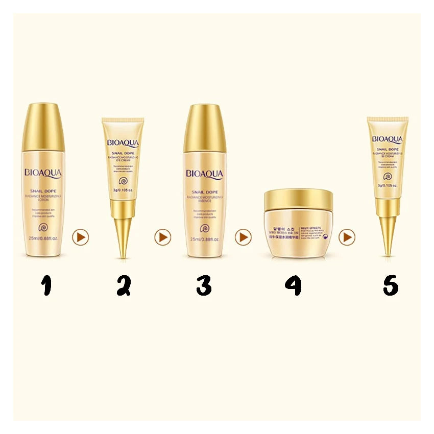 Kit Viajero 5 en 1 Skin Care Caracol Bioaqua