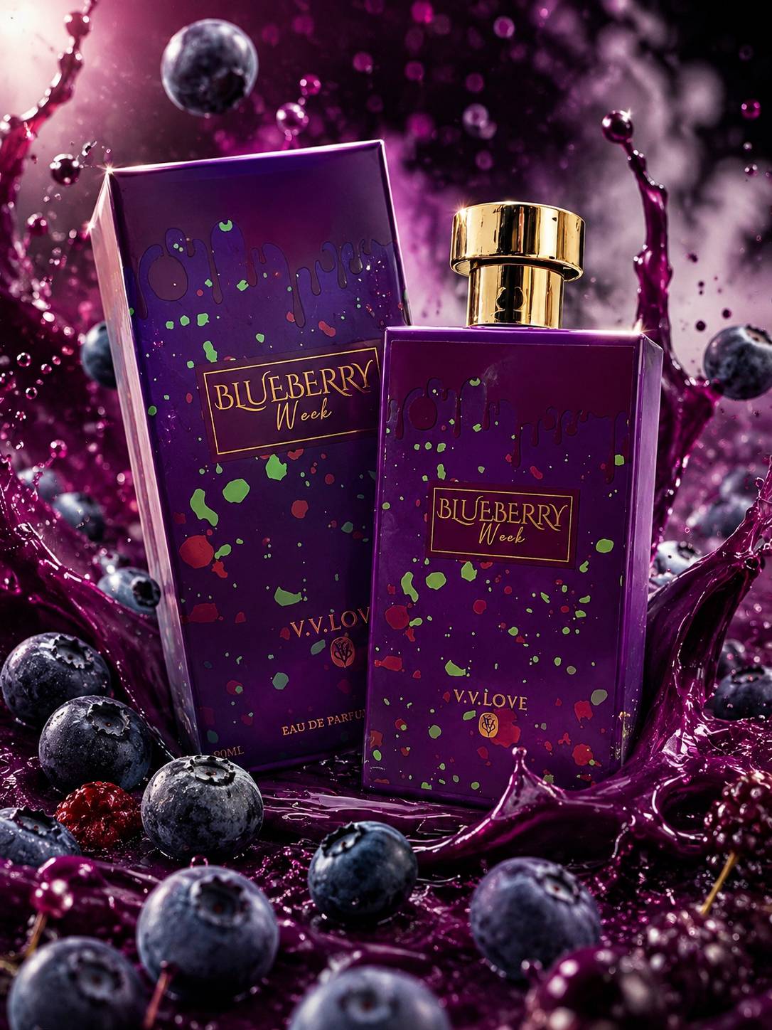 Árabe morada blueberry