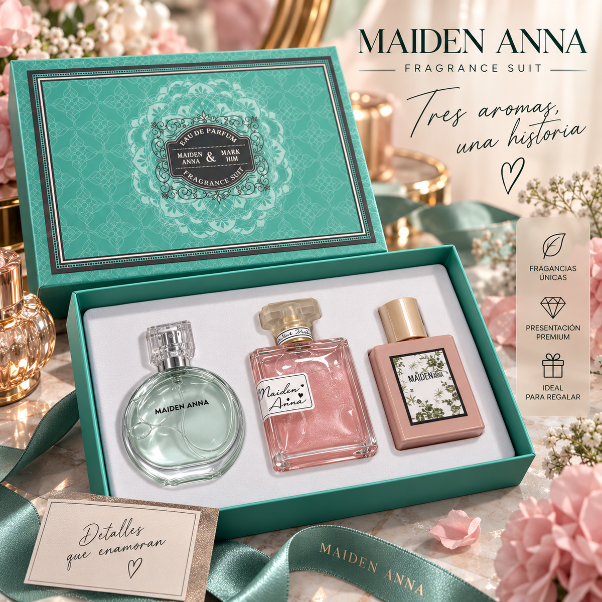 Extracto de perfume 30ml estuches amor y amistad