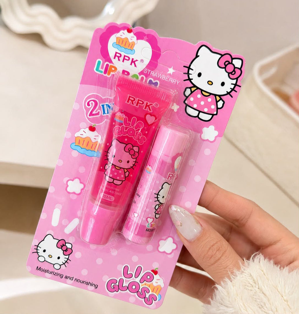 Kit bálsamo gloss hello ketty 🌸 💕