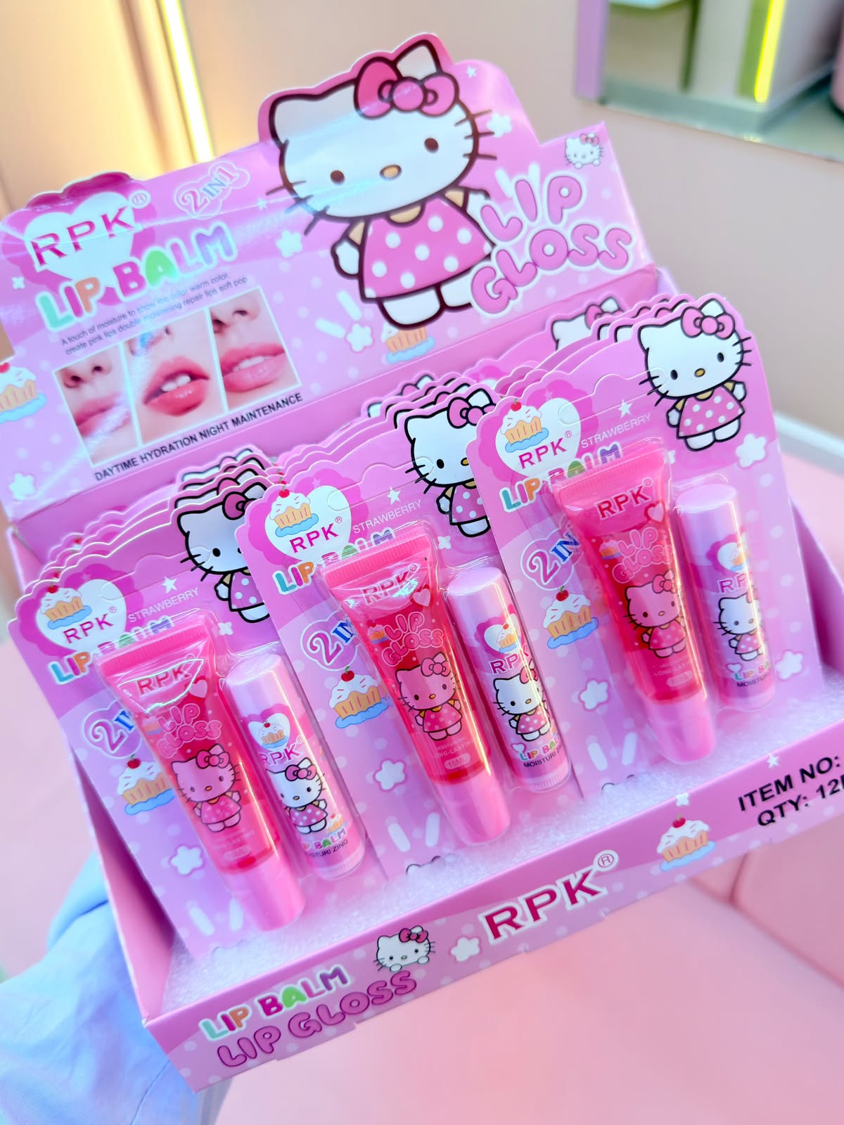 Kit bálsamo gloss hello ketty 🌸 💕