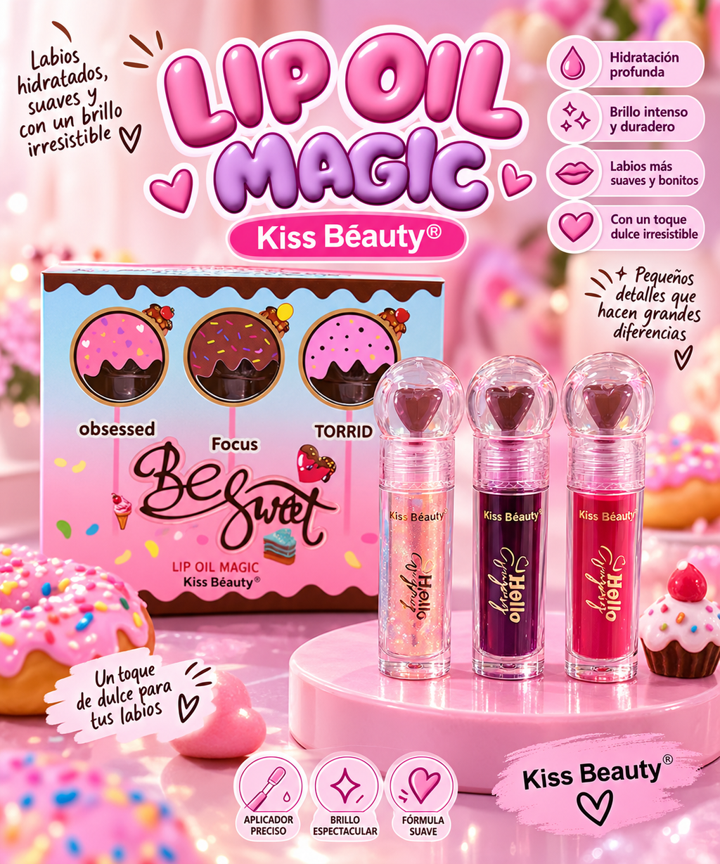 Kit x 3 Lip oil Kevin&coco water y vitamina C