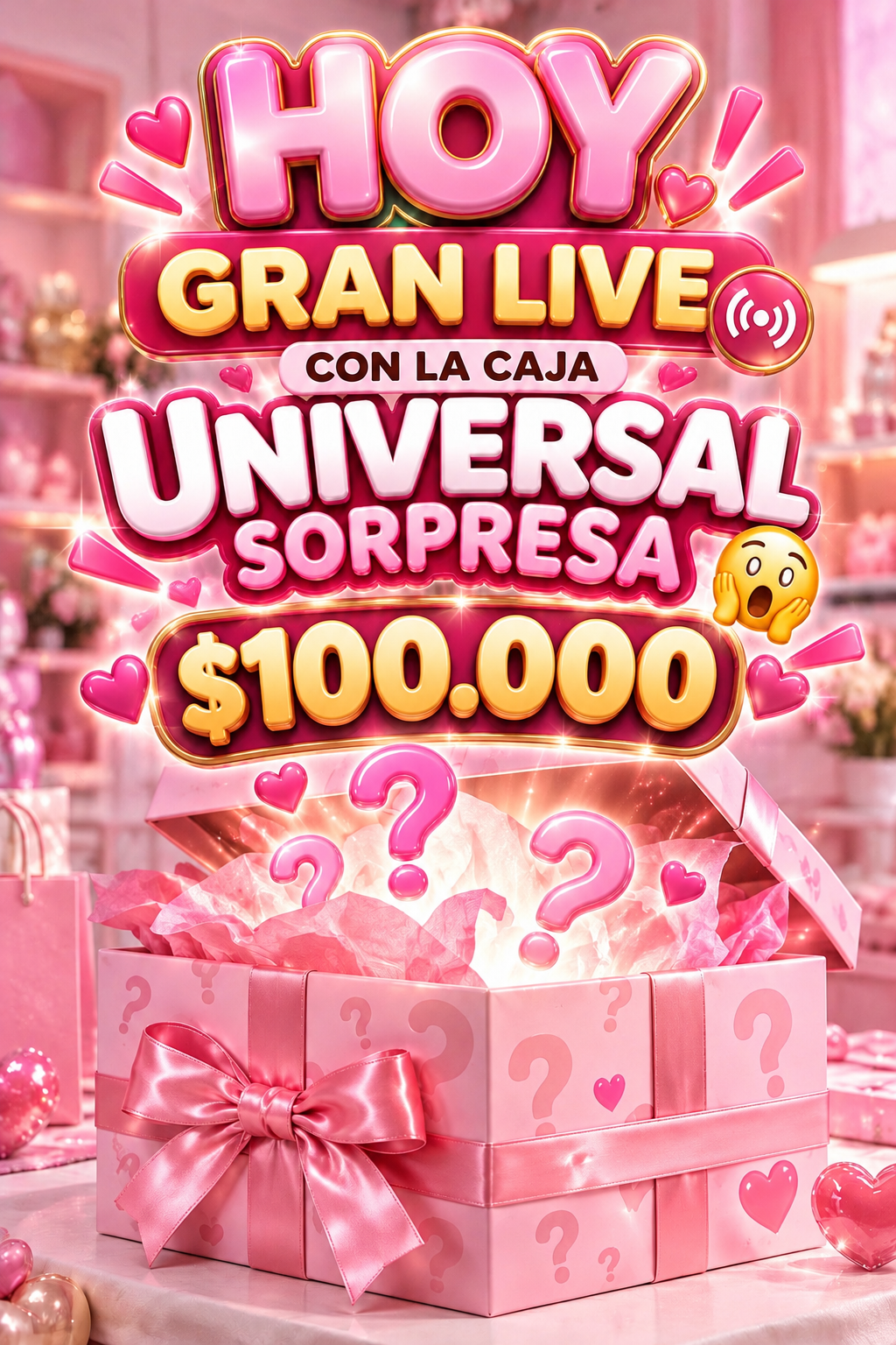 Preventa caja 📦 universal de $100.000