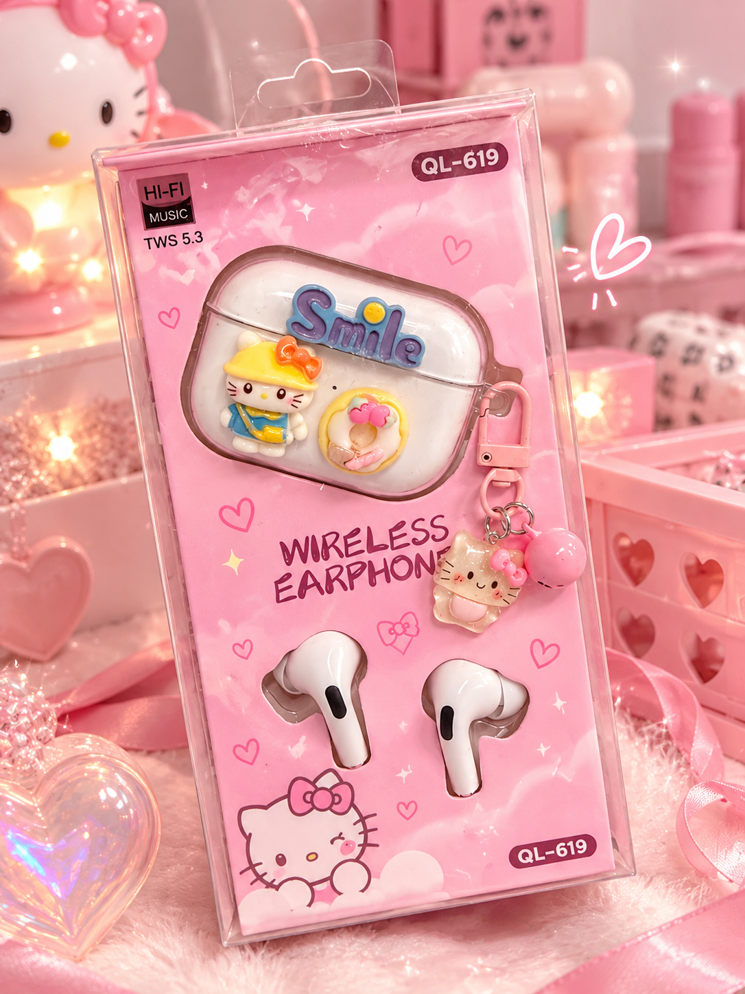 Manos libres hello kitty💞💕💓