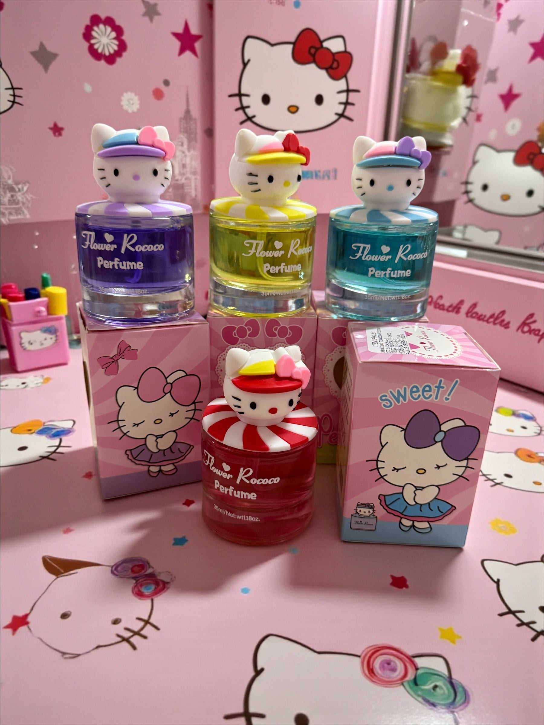 Perfume hello ketty cuadrado