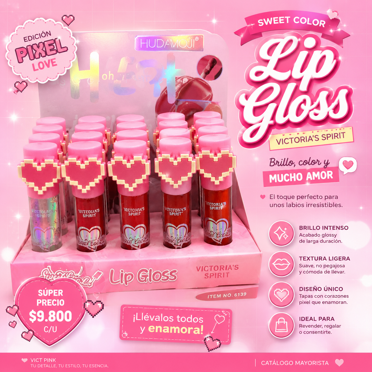 Lip gloss victoria's spirit corazón