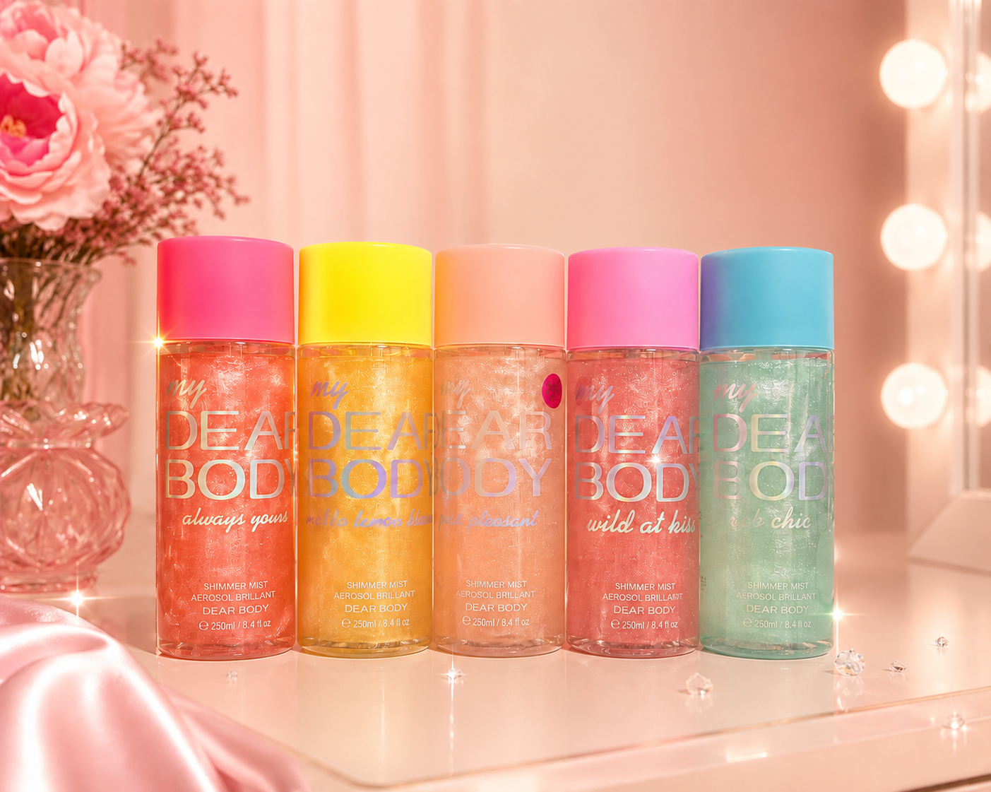 Pink extra shimmer diar boda