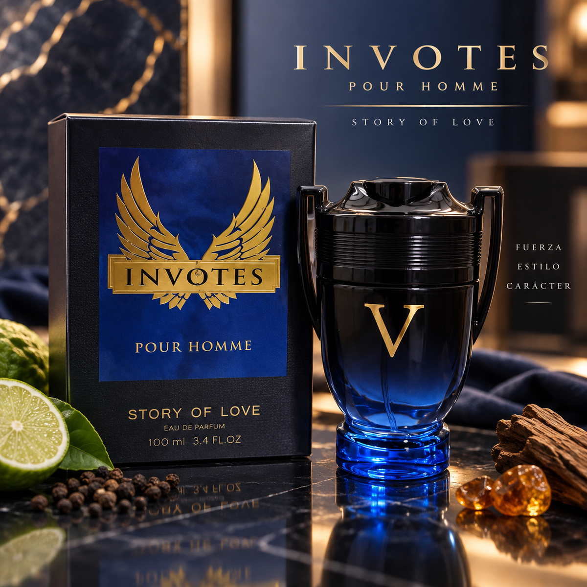 Invictus azul negra
