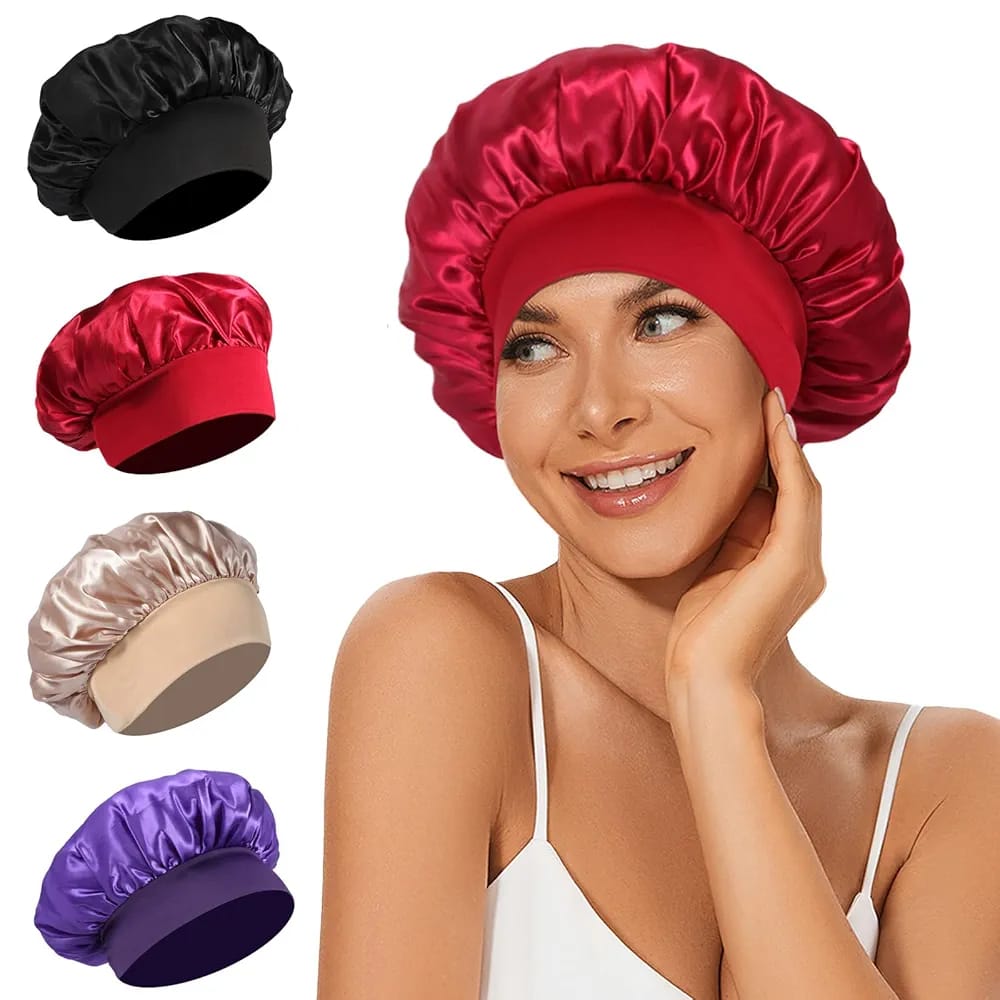 Gorro satin banda ancha