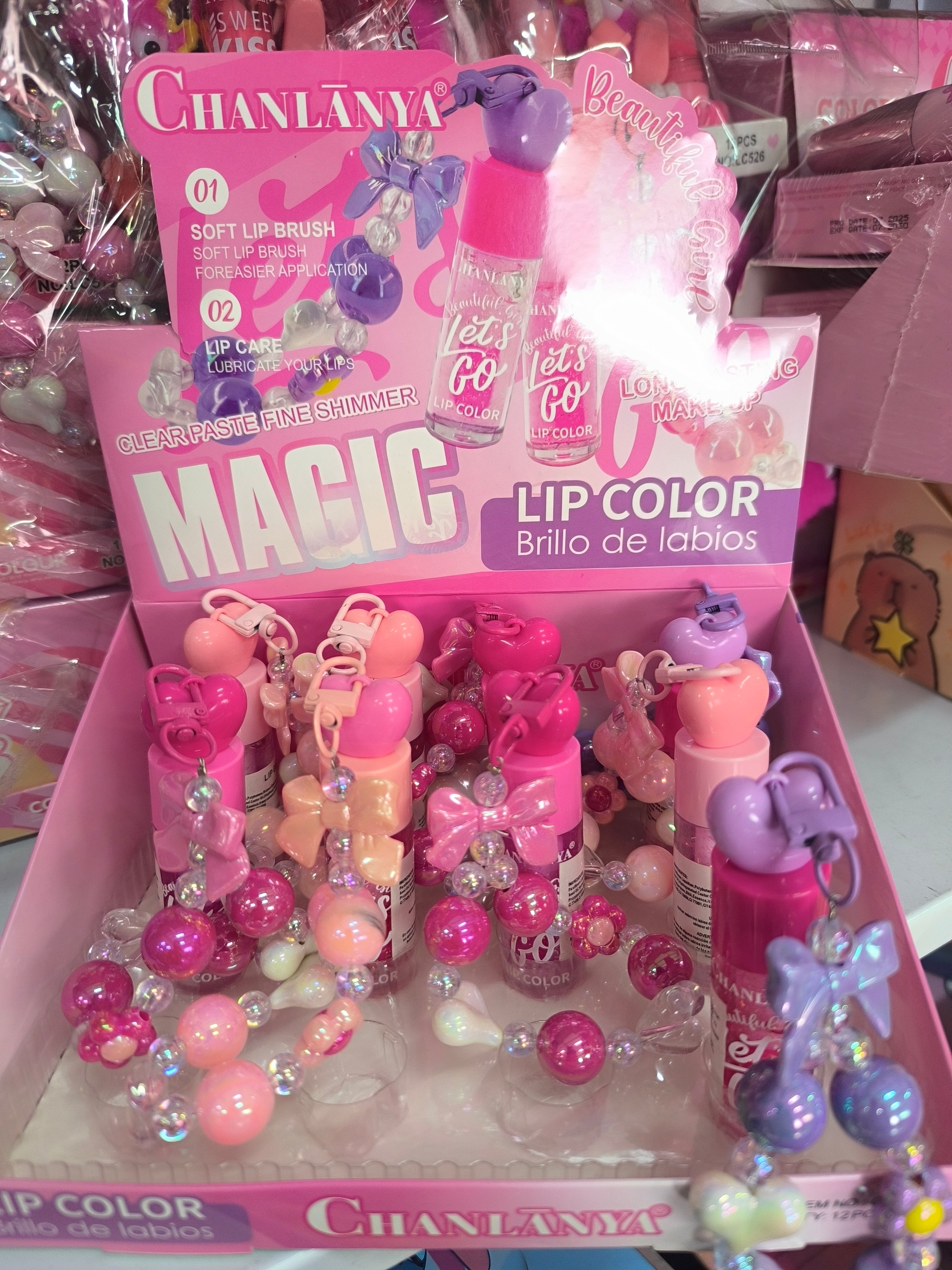 Lip gloss Llavero perla  CHANLANYA