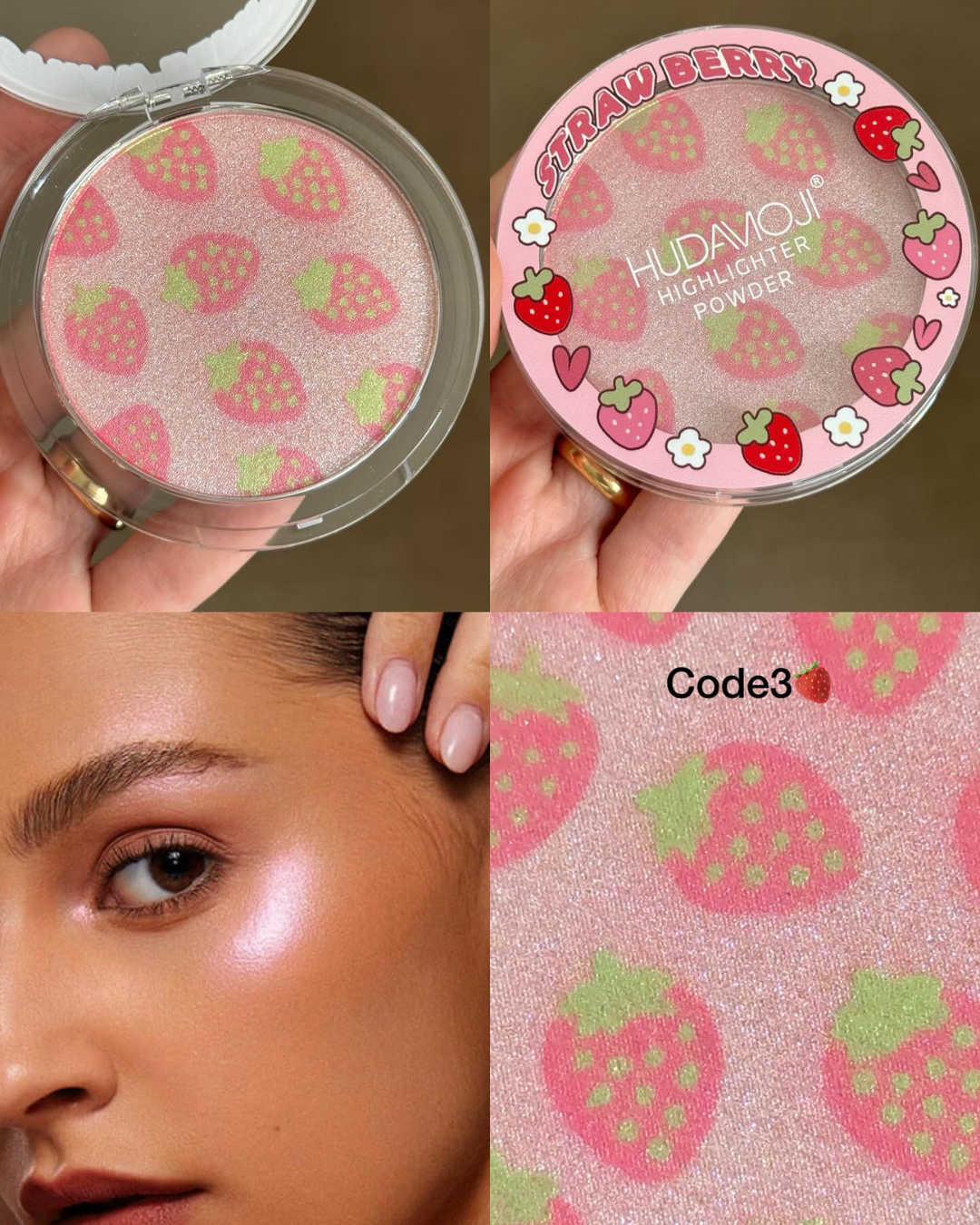 Iluminador hudamoji 🍓 Fresa