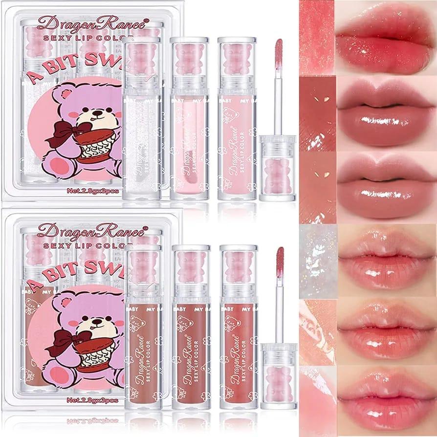 Kit osos por 3 Lip oil jugosos coreanos
