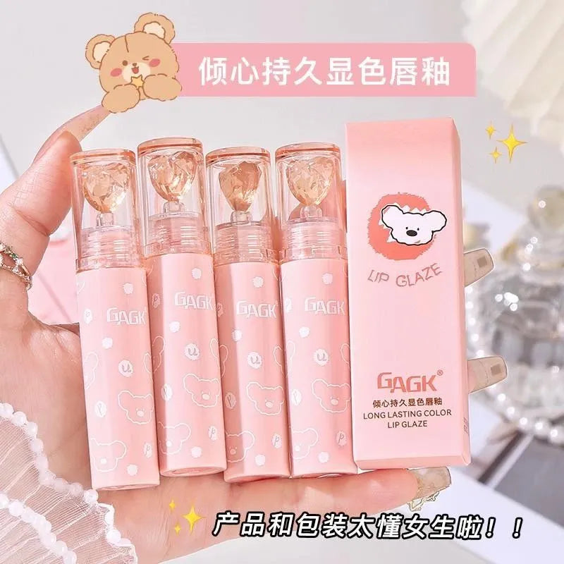🌸Labial coreano Long Lasting Lip Glaze Gagk