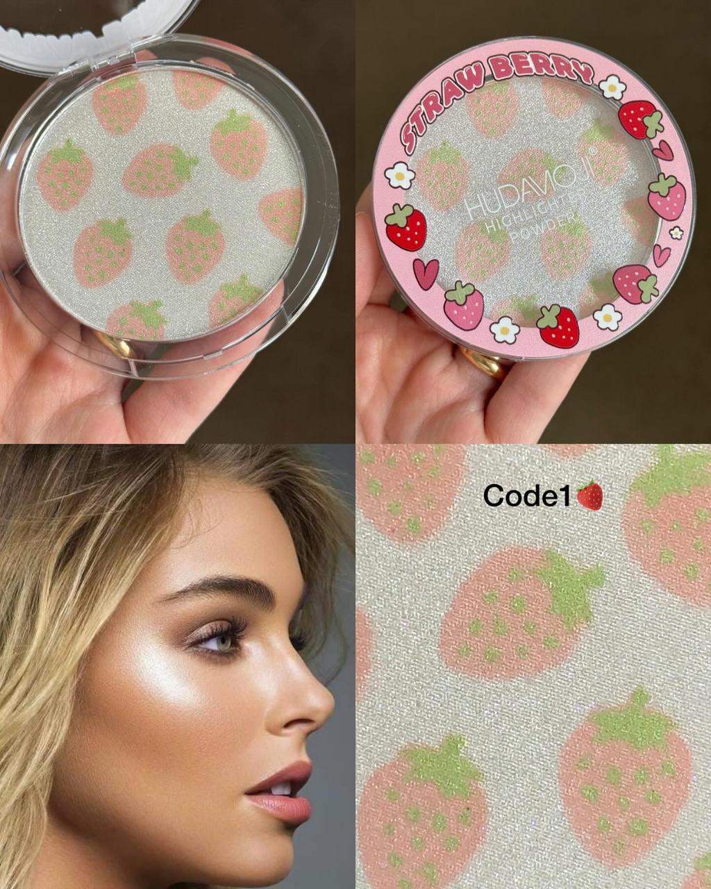 Iluminador hudamoji 🍓 Fresa