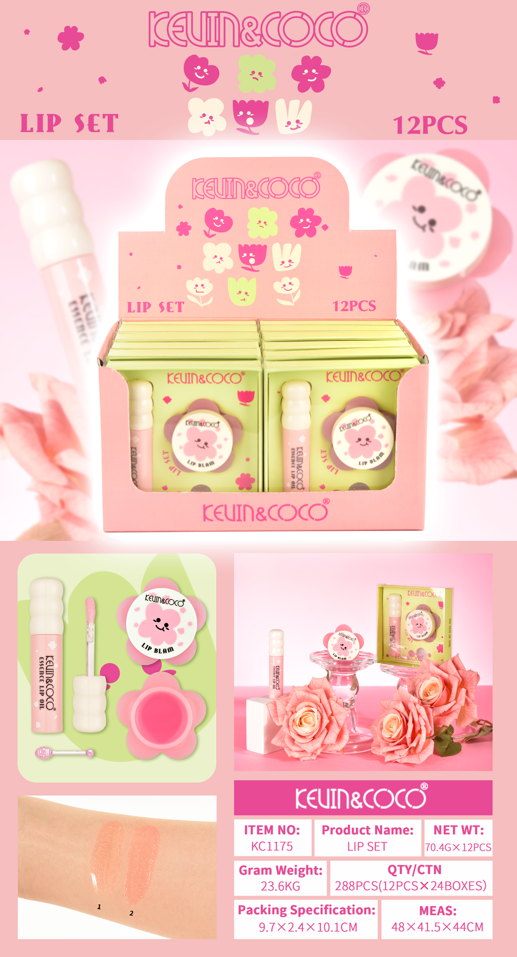 Lip set labios Kevin&coco