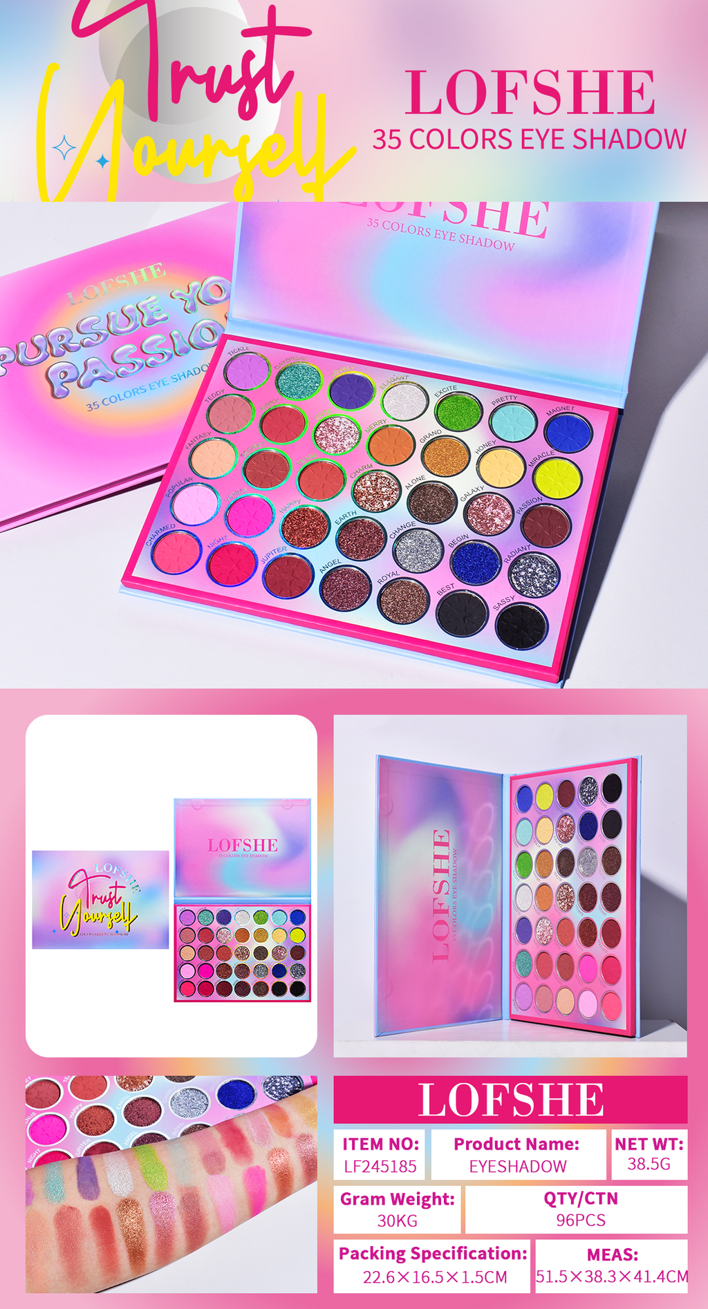 Paleta 35 tonos LOFSHE