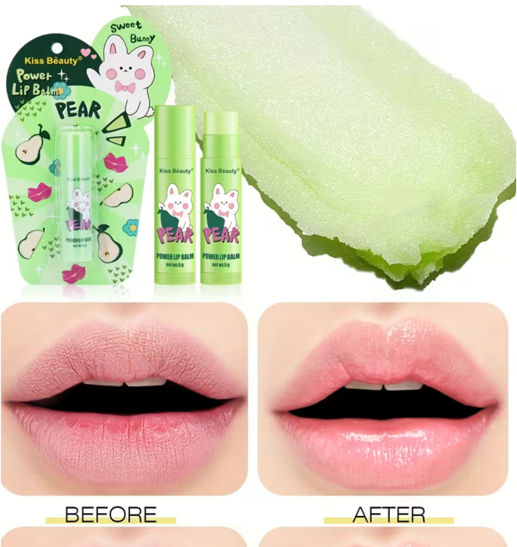 Lip Balm pera🍐banana 🍌 kiss beauty