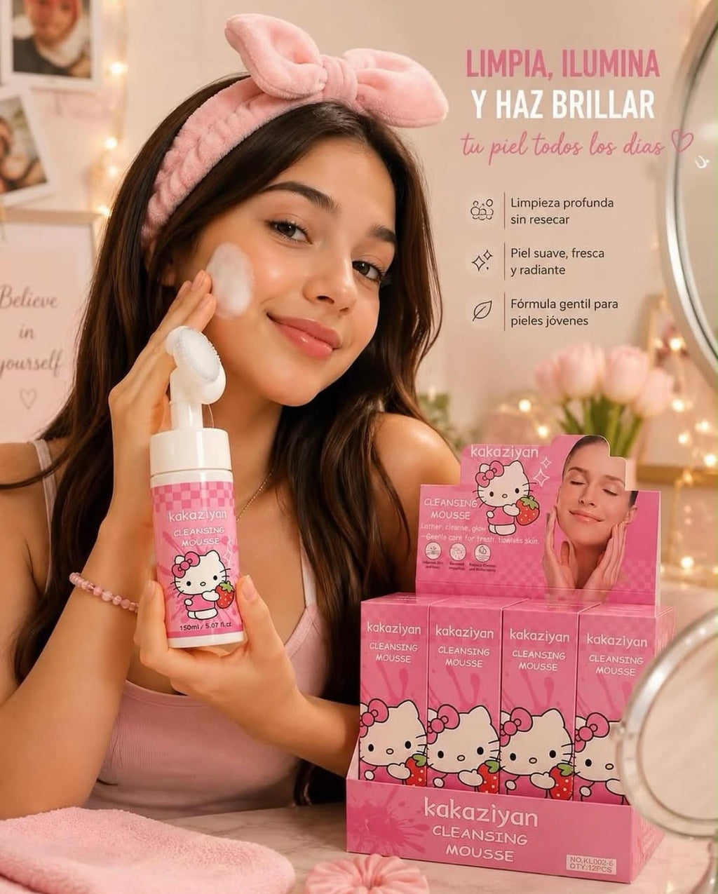 Espuma limpiadora hello ketty