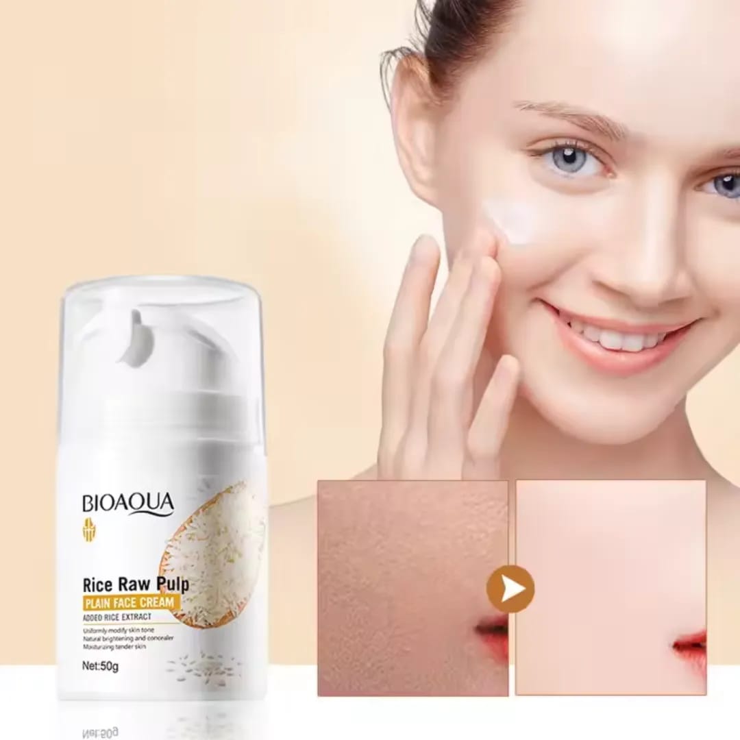 Crema hidratante de arroz