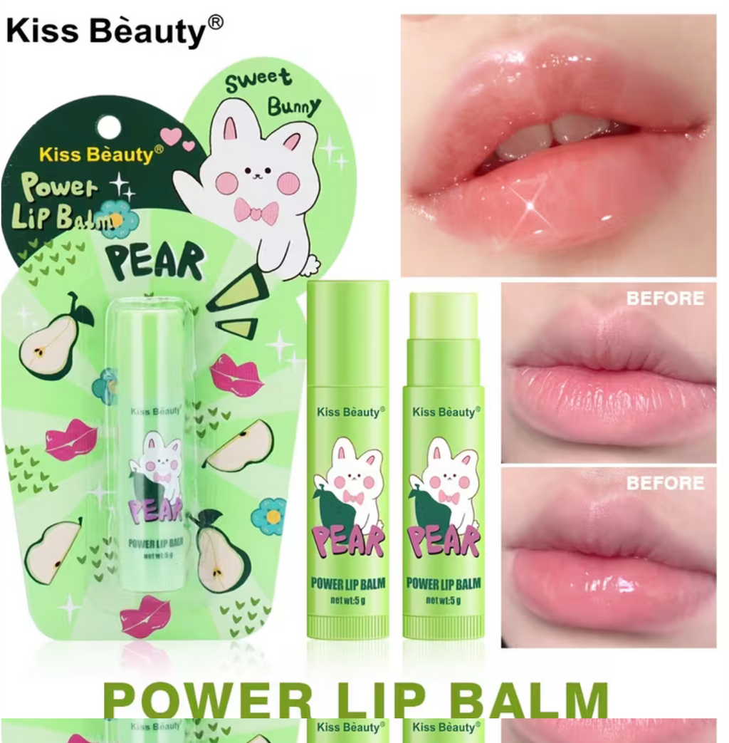 Lip Balm pera🍐banana 🍌 kiss beauty