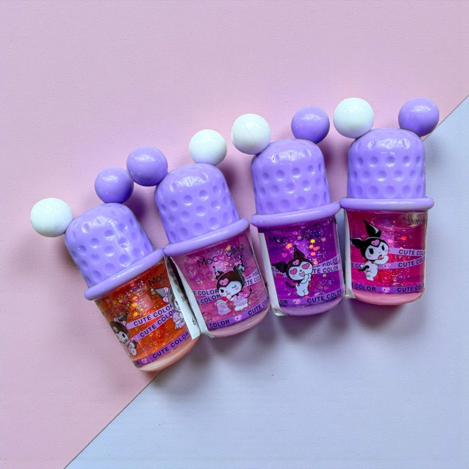 Lip gloss kuromi orejas