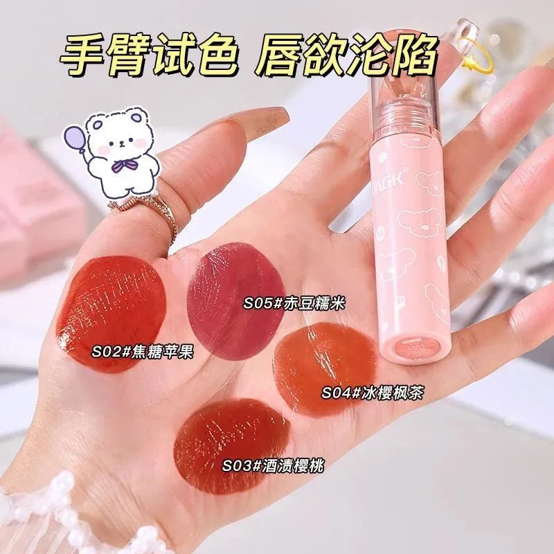 🌸Labial coreano Long Lasting Lip Glaze Gagk