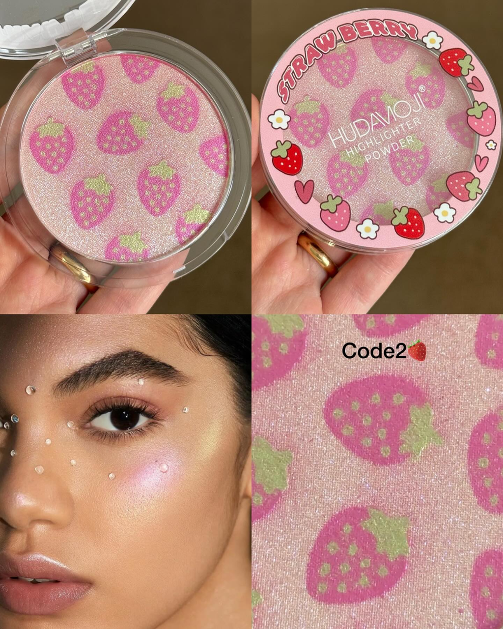 Iluminador hudamoji 🍓 Fresa