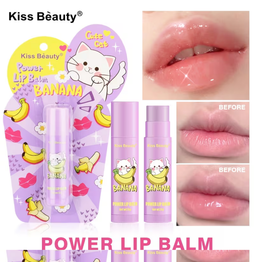 Lip Balm pera🍐banana 🍌 kiss beauty