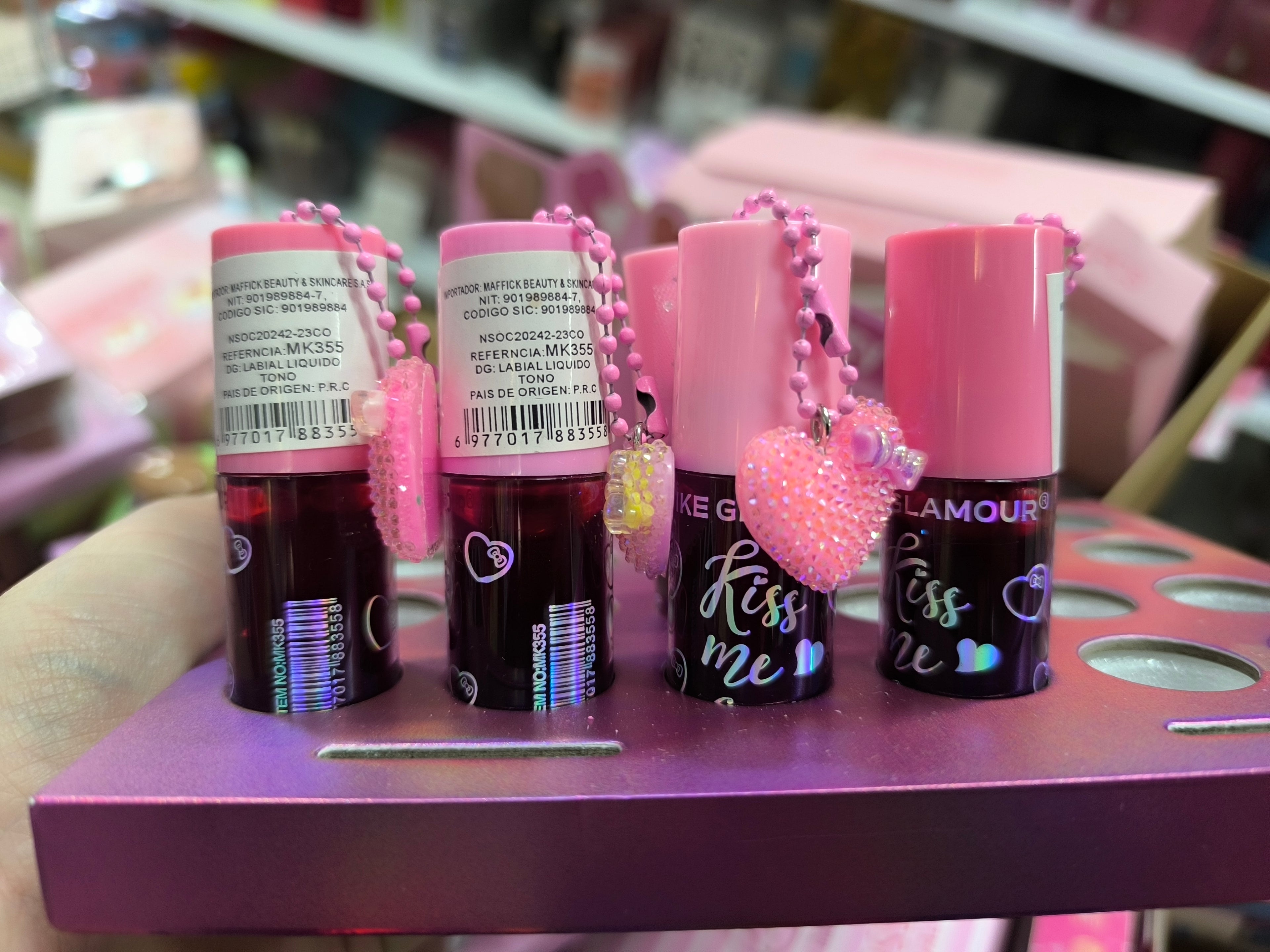 Tinta llavero corazón