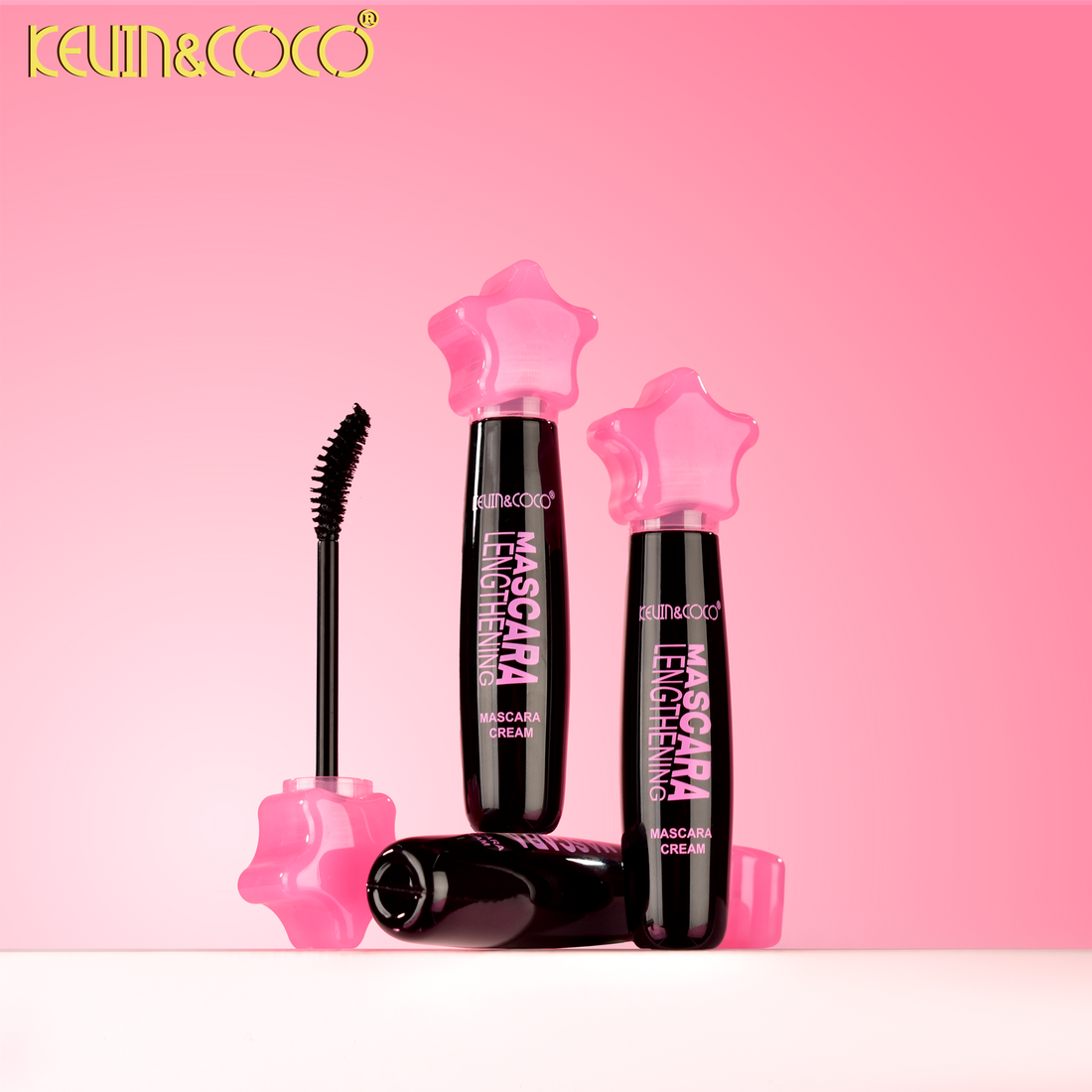 Pestañina tapa rosa Kevin&coco resistente al agua 💧