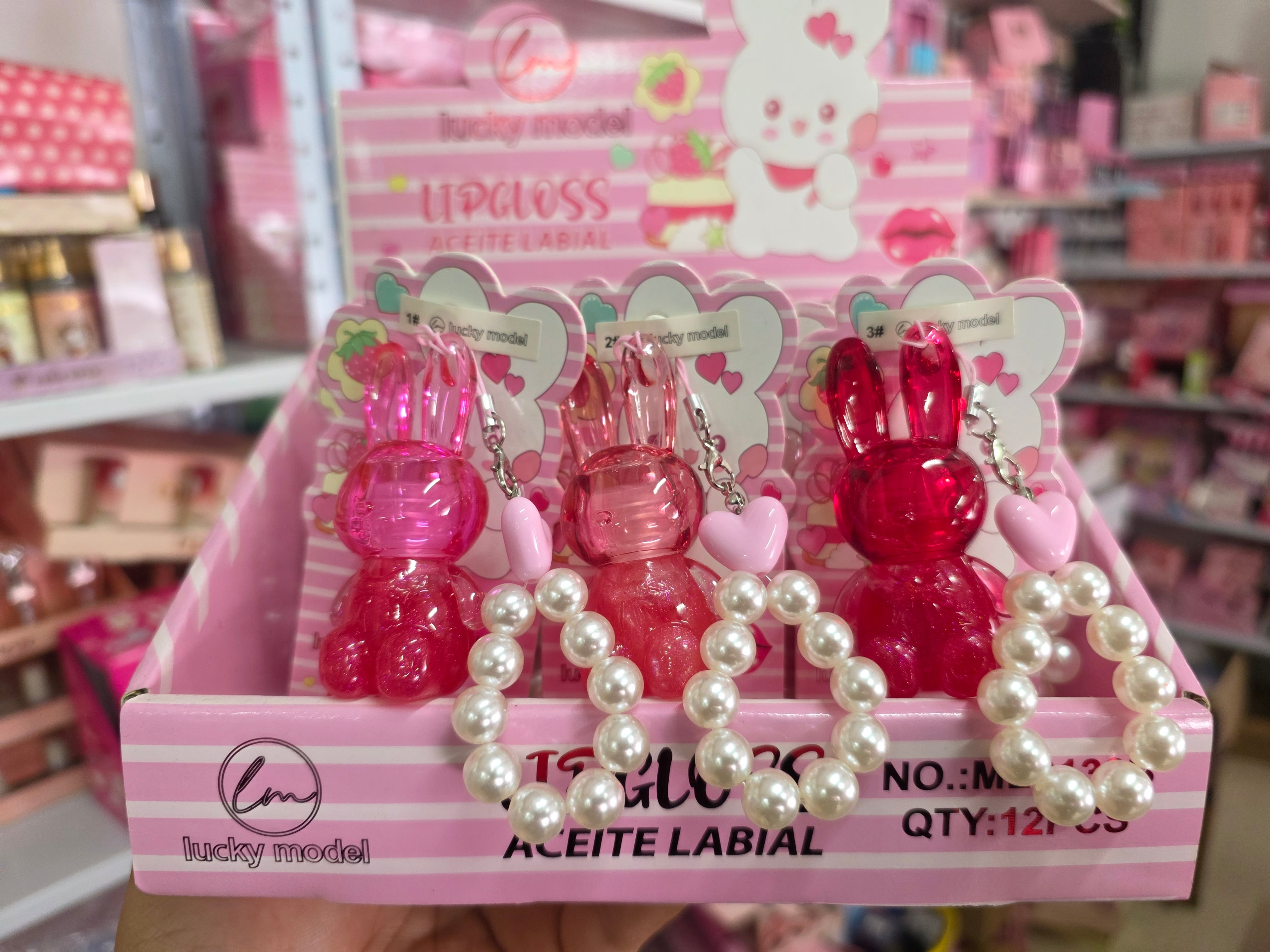 Lip gloss llaveros cononejitos