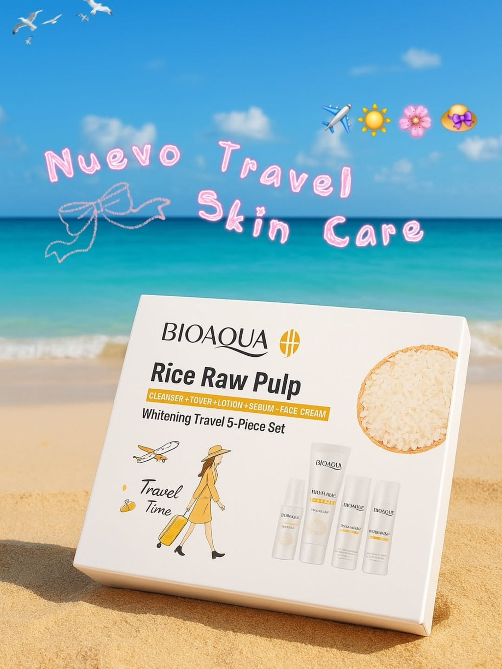 Kit Viajero de Arroz Bioaqua